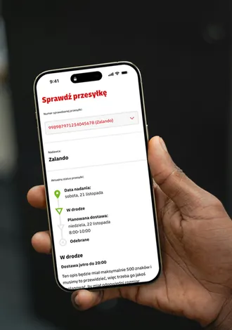 iPhone dhl aplikacja widok ekranu