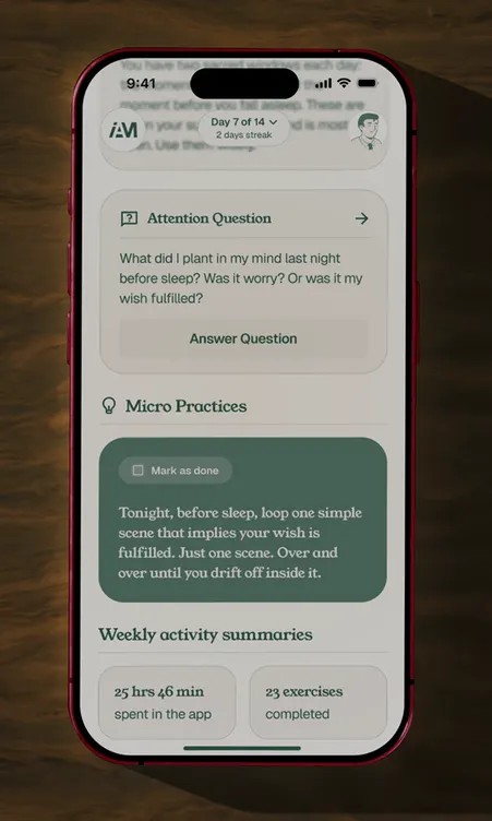 Neville App displayed on phone screen 