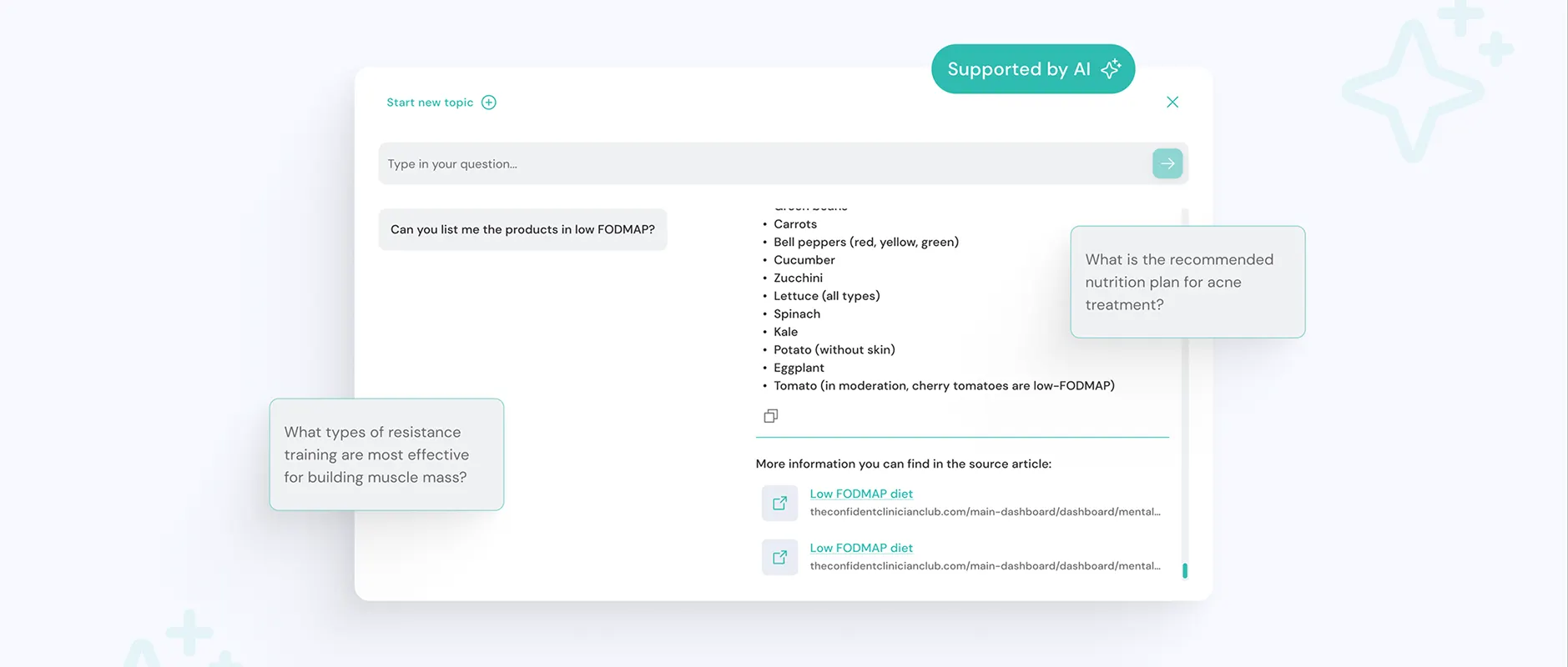 confident clinician layout interface design by the story